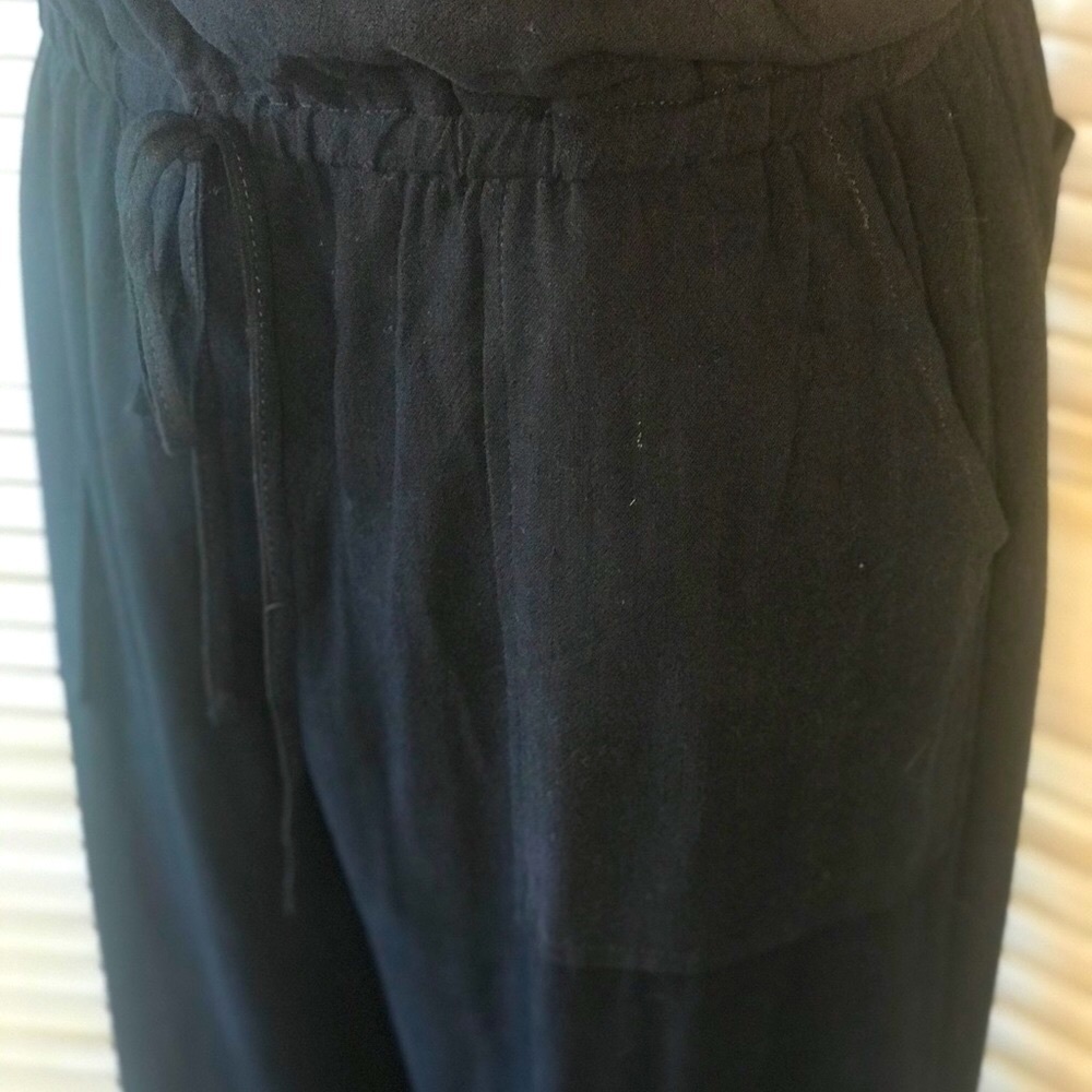 ✴️LAST ONE✴️ 🍁LINEN BLEND  OVERALLS IN BLACK - Picture 6 of 10